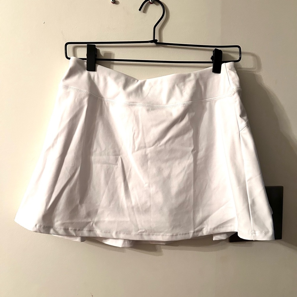 White tennis skort